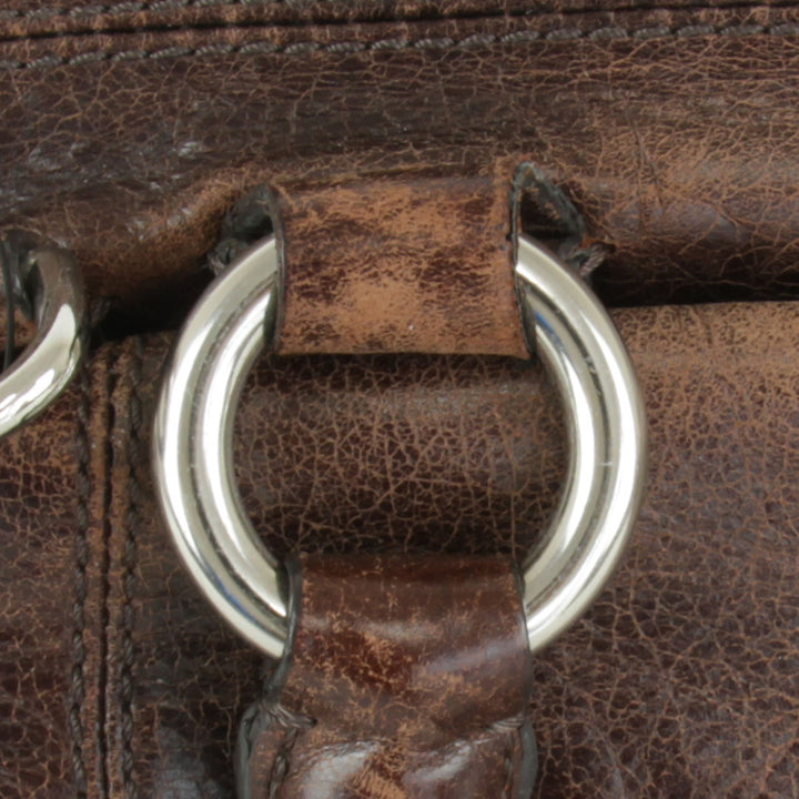 『USED』 
COACH コーチ 
 プッシュロック サッチェル 2WAY 17888 ハンドバッグ 
レザー ブラウン