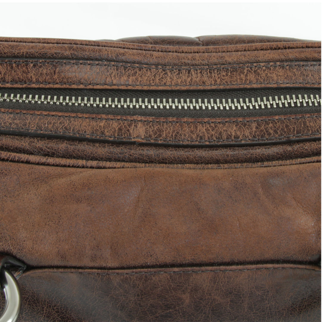 『USED』 
COACH コーチ 
 プッシュロック サッチェル 2WAY 17888 ハンドバッグ 
レザー ブラウン