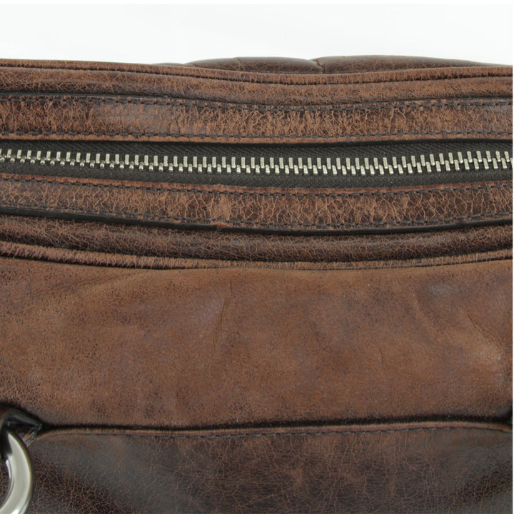 『USED』 
COACH コーチ 
 プッシュロック サッチェル 2WAY 17888 ハンドバッグ 
レザー ブラウン