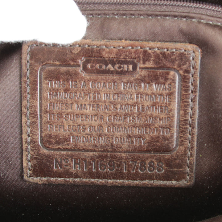 『USED』 
COACH コーチ 
 プッシュロック サッチェル 2WAY 17888 ハンドバッグ 
レザー ブラウン