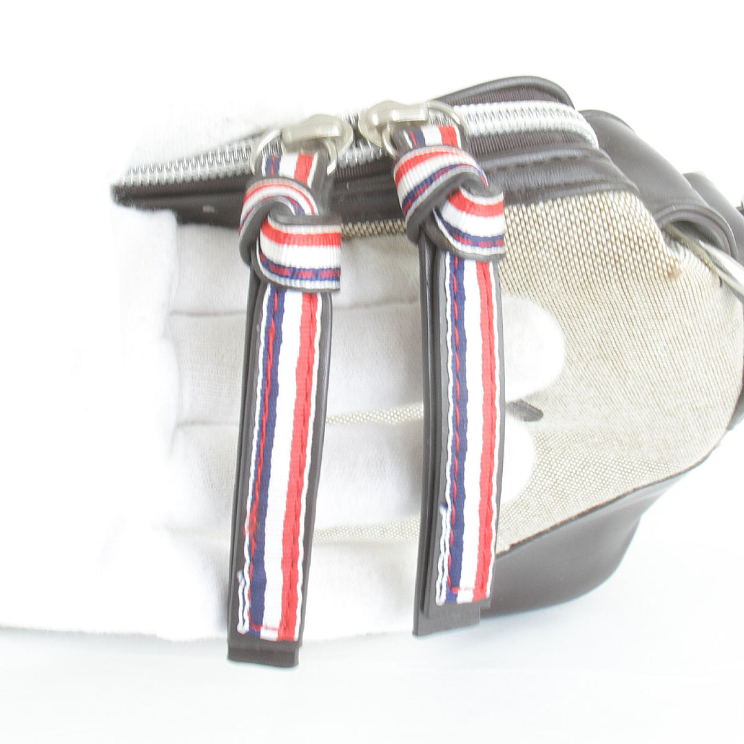 良品『USED』 
 
 ikka ショルダーバッグ 
キャンバス/レザー  ベージュ×ダークブラウン