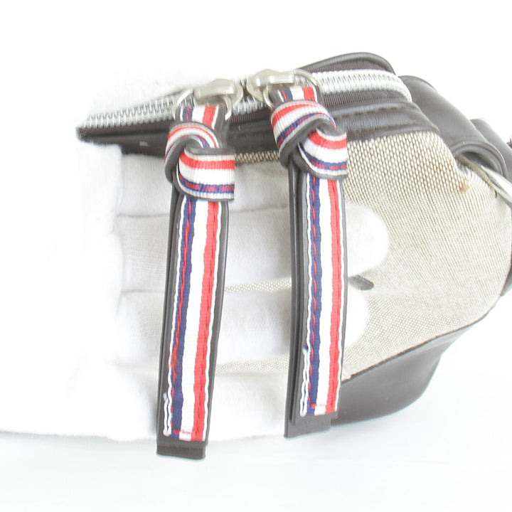 良品『USED』 
 
 ikka ショルダーバッグ 
キャンバス/レザー  ベージュ×ダークブラウン