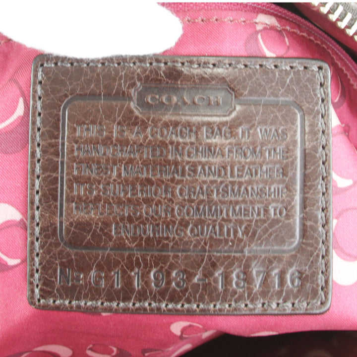 『USED』 
COACH コーチ 
 ポピー ショルダーなし 18718 ハンドバッグ 
レザー ブラウン