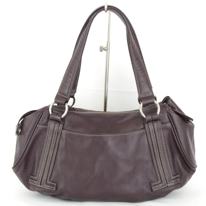 『USED』 
LANVIN ランバン 
 ハンドバッグ 
レザー パープル