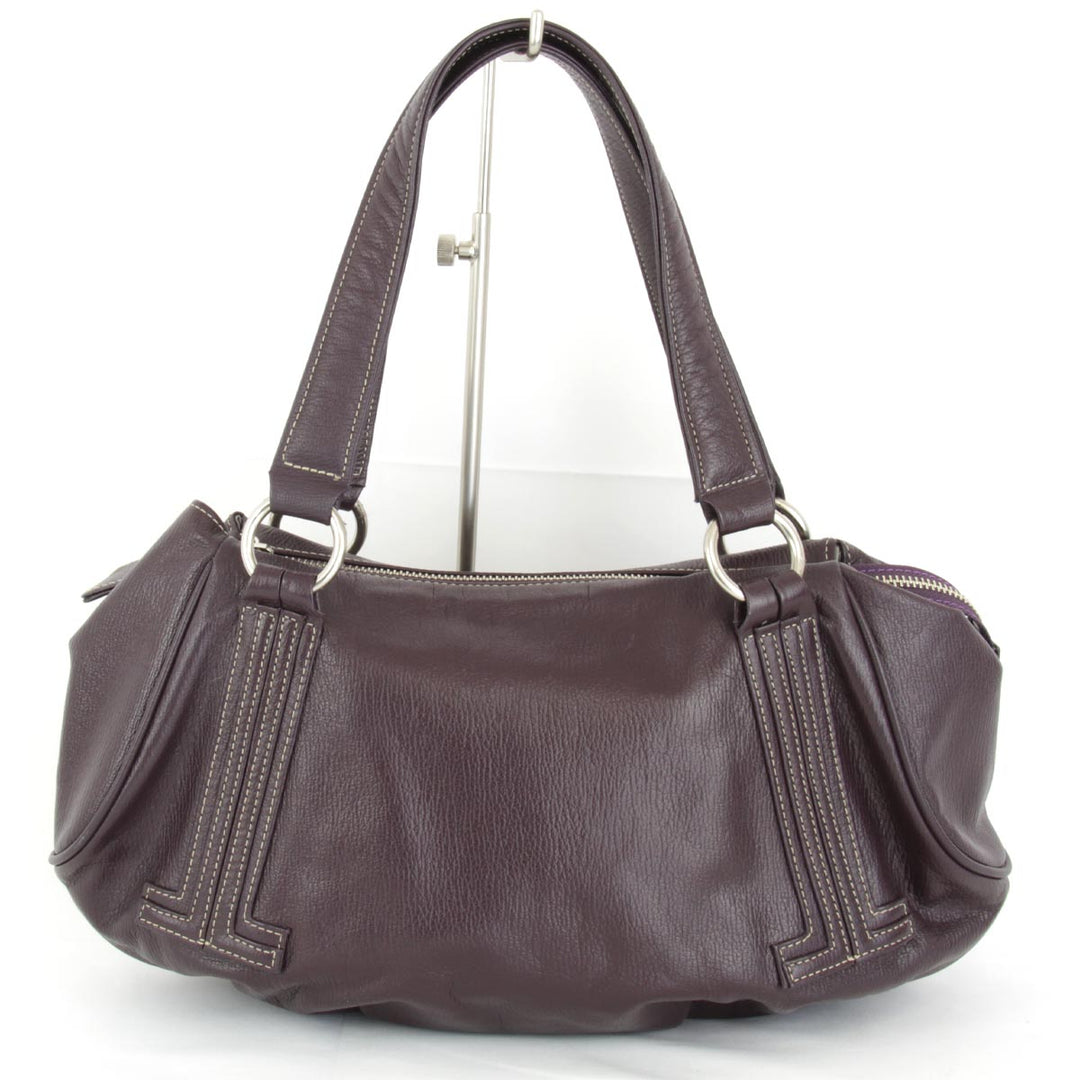 『USED』 
LANVIN ランバン 
 ハンドバッグ 
レザー パープル