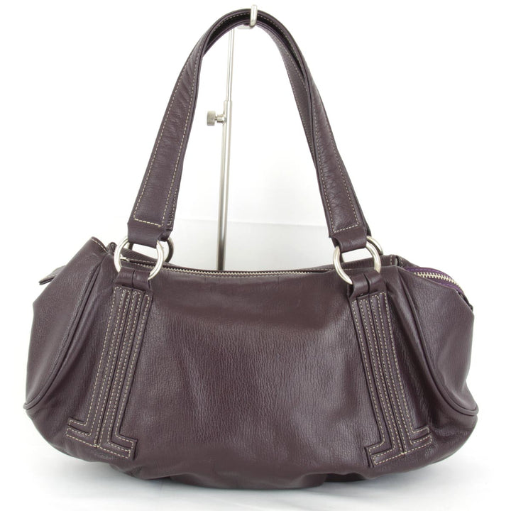 『USED』 
LANVIN ランバン 
 ハンドバッグ 
レザー パープル