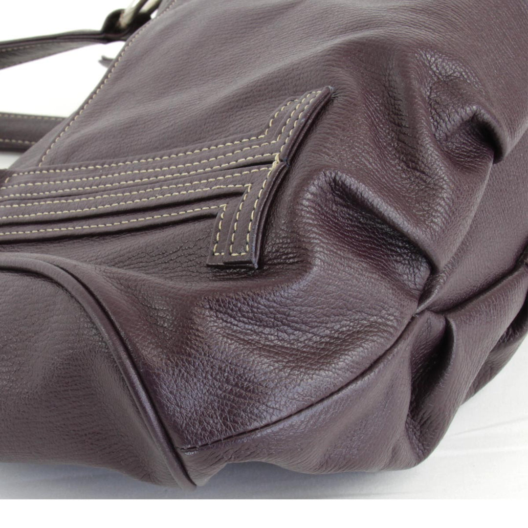 『USED』 
LANVIN ランバン 
 ハンドバッグ 
レザー パープル