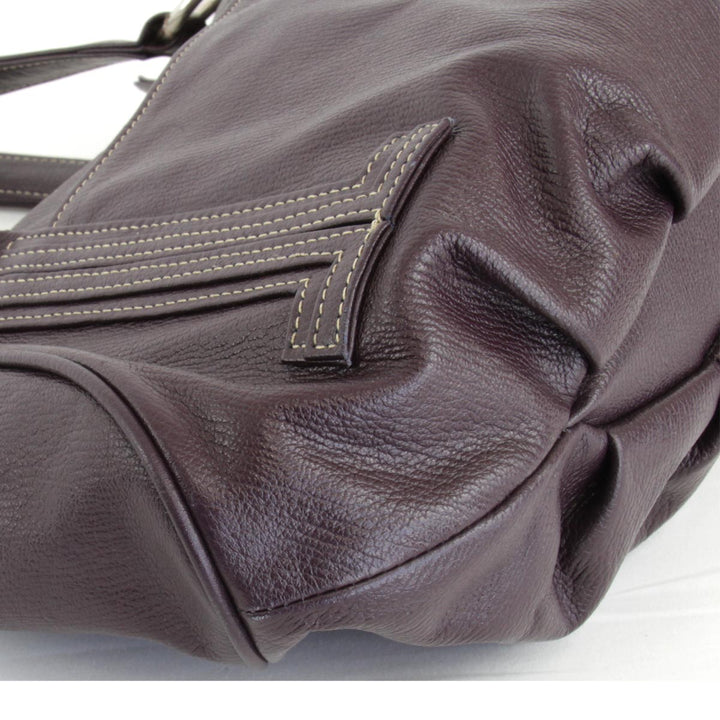 『USED』 
LANVIN ランバン 
 ハンドバッグ 
レザー パープル