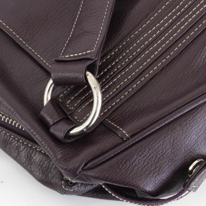 『USED』 
LANVIN ランバン 
 ハンドバッグ 
レザー パープル