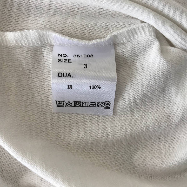 『USED』 
 
 go slow caravan ゴースローキャラバン 探検ネコ Tシャツ サイズ3 半袖Ｔシャツ 
コットン ホワイト系