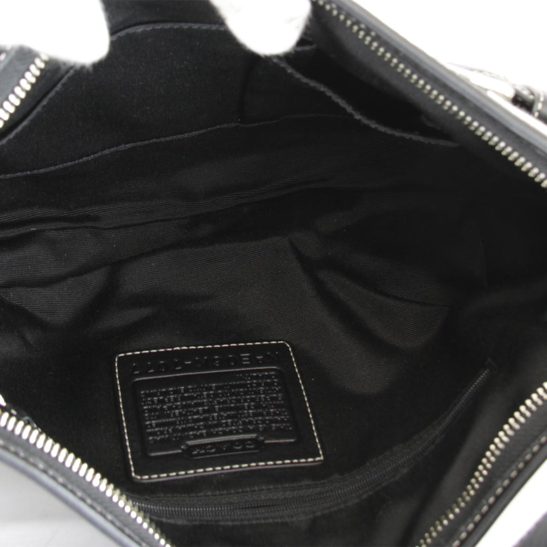 『USED』 
COACH コーチ 
 シグネチャー E06K-7077 ショルダーバッグ 
キャンバス/レザー  ブラック