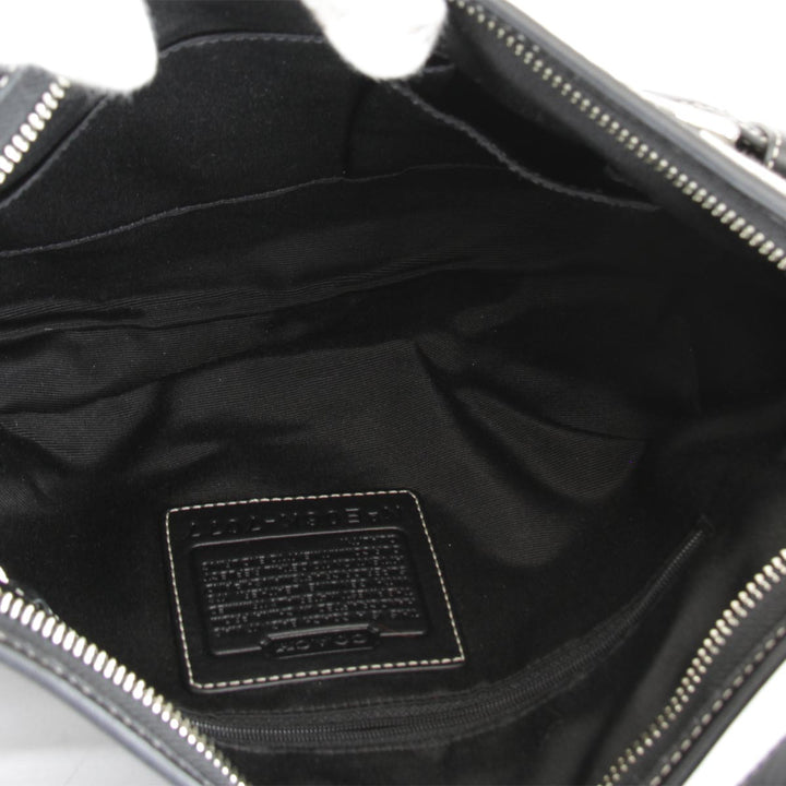 『USED』 
COACH コーチ 
 シグネチャー E06K-7077 ショルダーバッグ 
キャンバス/レザー  ブラック