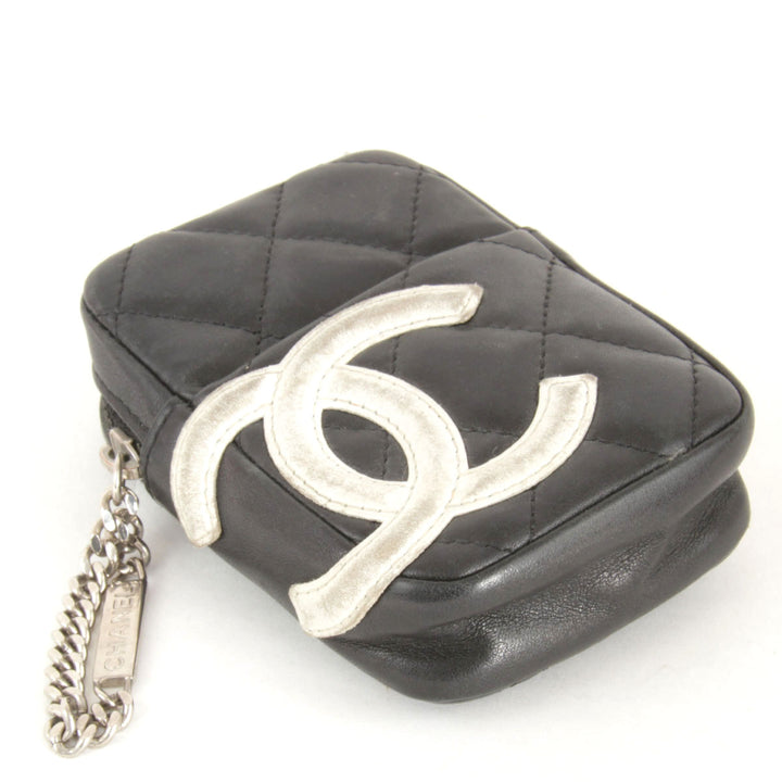 『USED』 
CHANEL シャネル 
 カンボンライン シガレットケース 
ラムスキン ブラック
