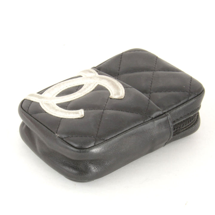 『USED』 
CHANEL シャネル 
 カンボンライン シガレットケース 
ラムスキン ブラック