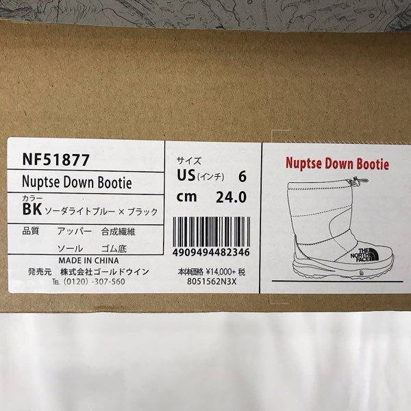 『USED』 
THE NORTH FACE ザ・ノースフェイス 
 スノーブーツ 24.0cm NF51877 ブーツ 
合成繊維/ゴム ブルー/ブラック