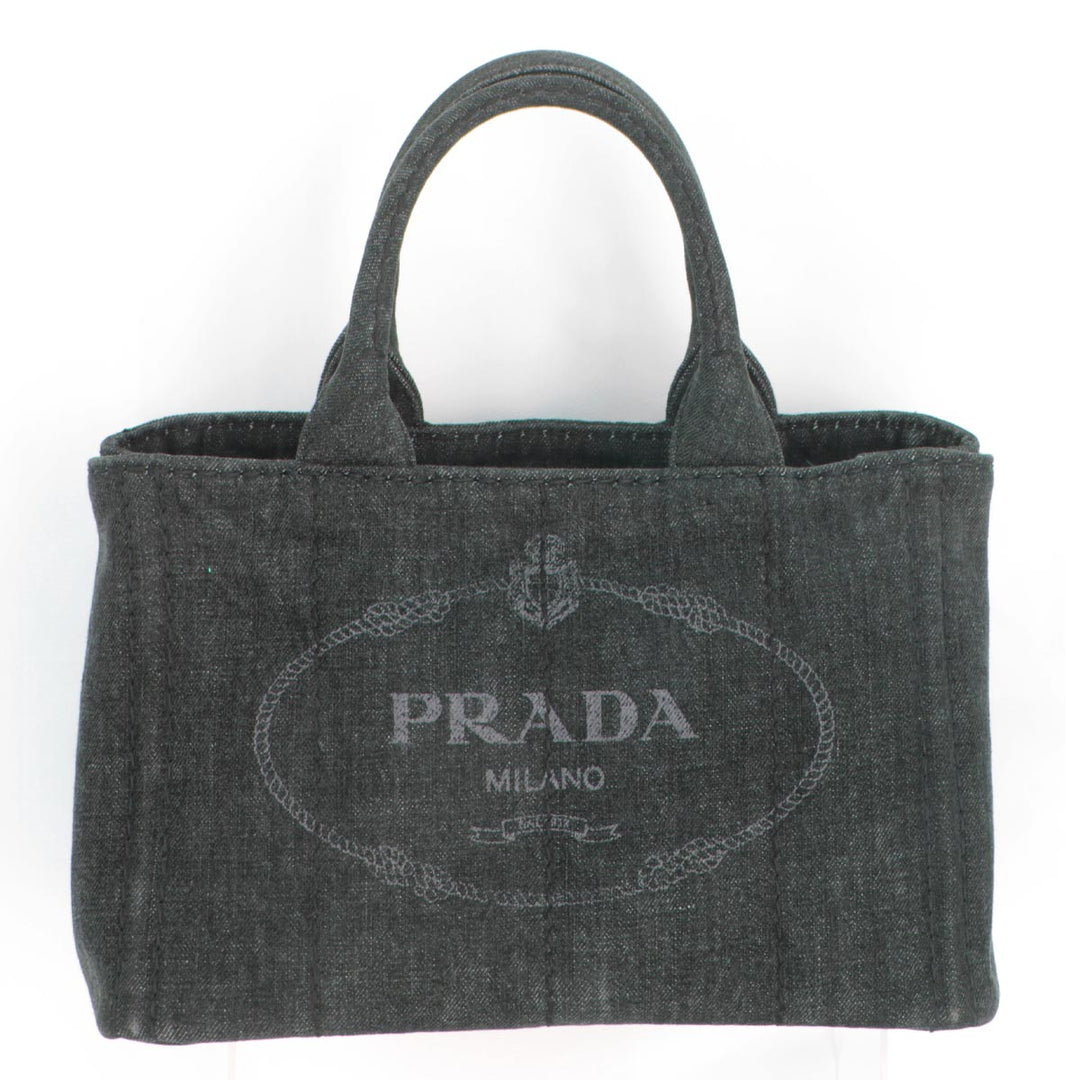 美品『USED』 
PRADA プラダ 
 ハンドバッグ 
デニム