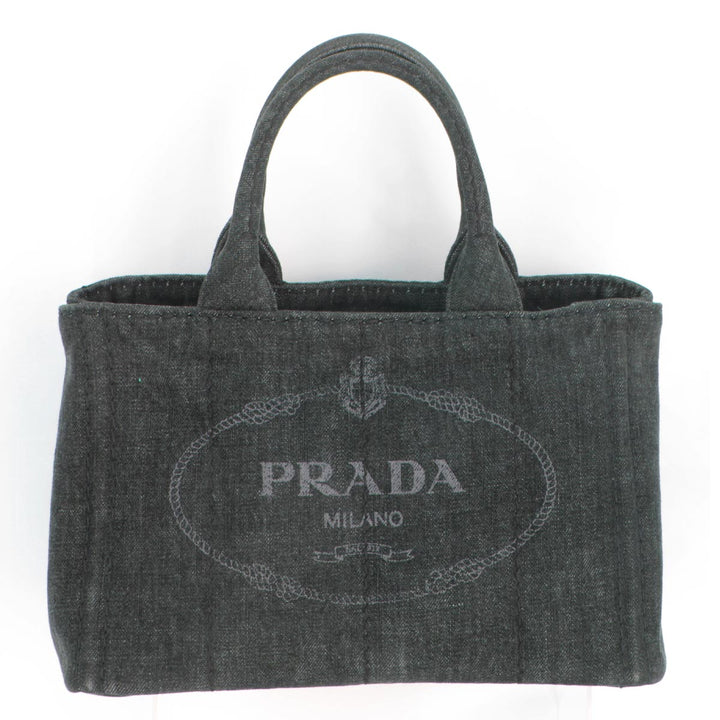 美品『USED』 
PRADA プラダ 
 ハンドバッグ 
デニム