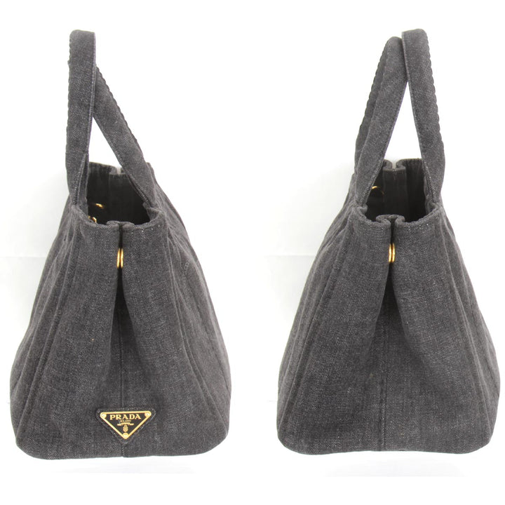 美品『USED』 
PRADA プラダ 
 ハンドバッグ 
デニム