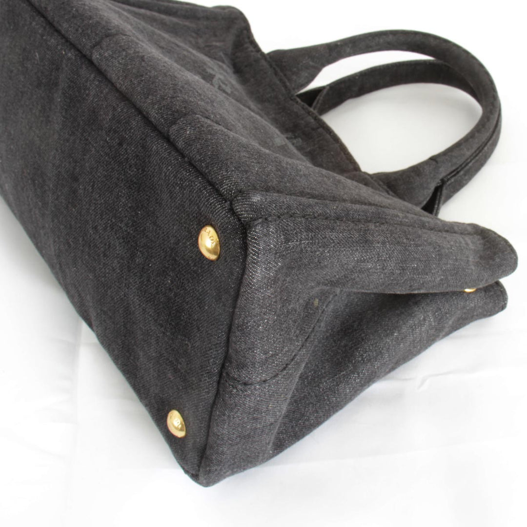 美品『USED』 
PRADA プラダ 
 ハンドバッグ 
デニム