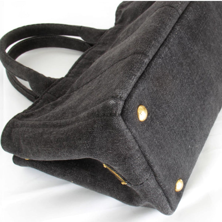 美品『USED』 
PRADA プラダ 
 ハンドバッグ 
デニム