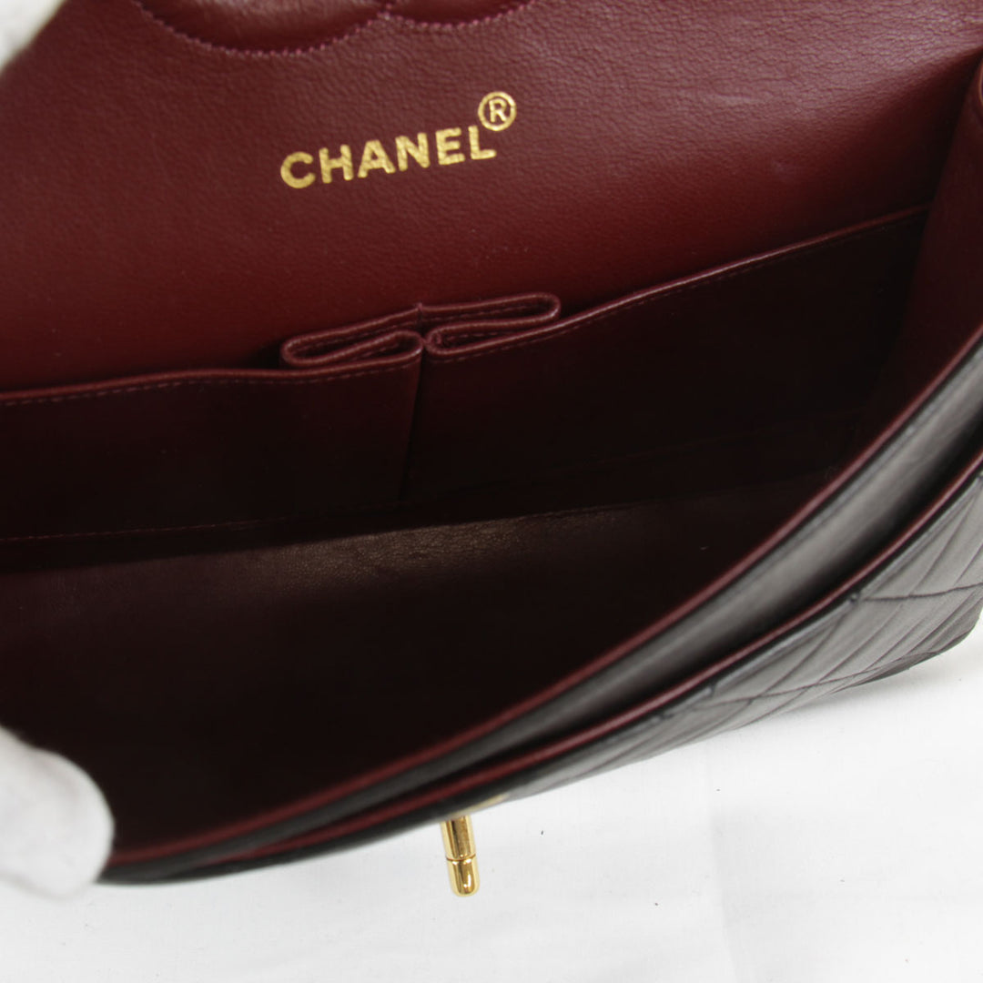 『USED』 
CHANEL シャネル 
 マトラッセ チェーンショルダー 2598308 ショルダーバッグ 
ラムスキン ブラック