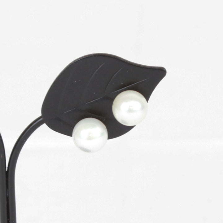 美品『USED』 K14ホワイトゴールド/パール  
ピアス
 1.5g