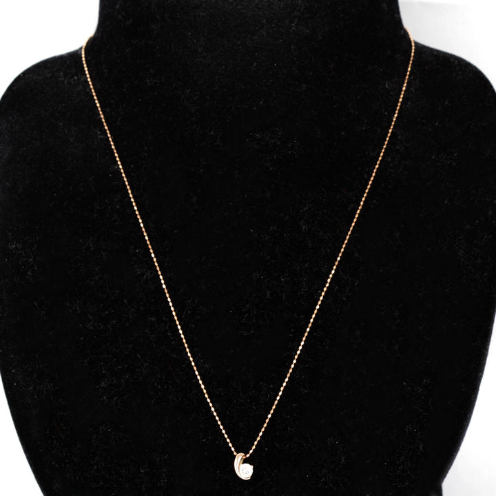 美品『USED』 K10PG/K10  /ダイヤモンド 
ネックレス
 ダイヤモンド 0.20 1.1g