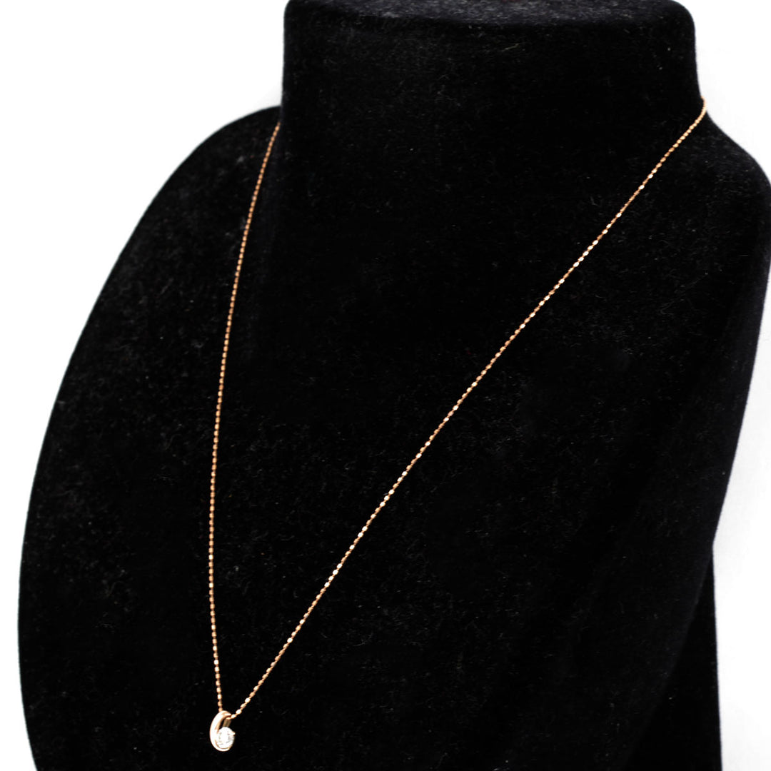 美品『USED』 K10PG/K10  /ダイヤモンド 
ネックレス
 ダイヤモンド 0.20 1.1g