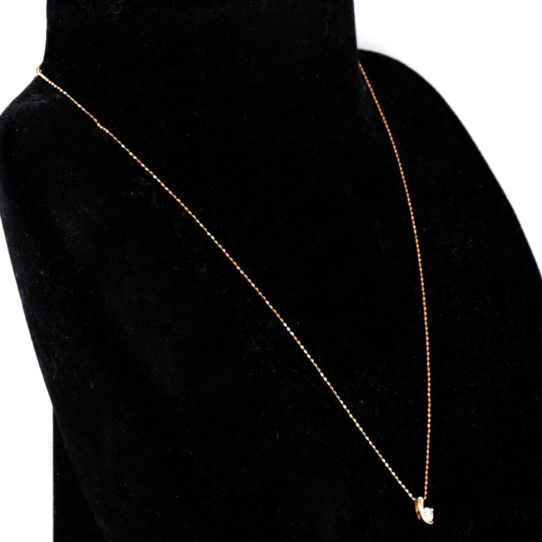 美品『USED』 K10PG/K10  /ダイヤモンド 
ネックレス
 ダイヤモンド 0.20 1.1g