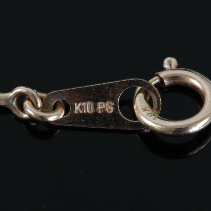 美品『USED』 K10PG/K10  /ダイヤモンド 
ネックレス
 ダイヤモンド 0.20 1.1g
