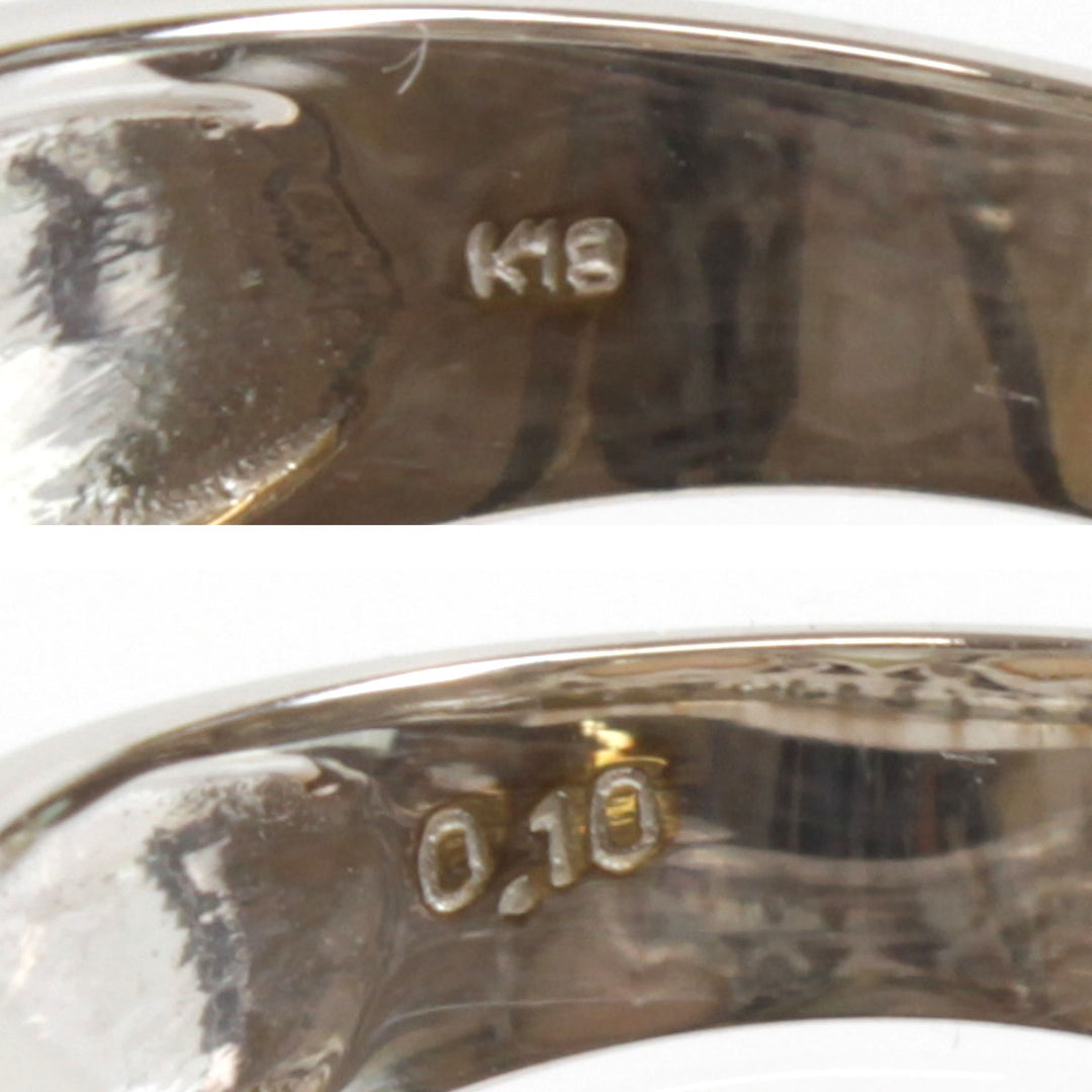 美品『USED』 K18/ダイヤモンド  
 ハート リング・指輪
 ダイヤモンド 0.10 5.5g