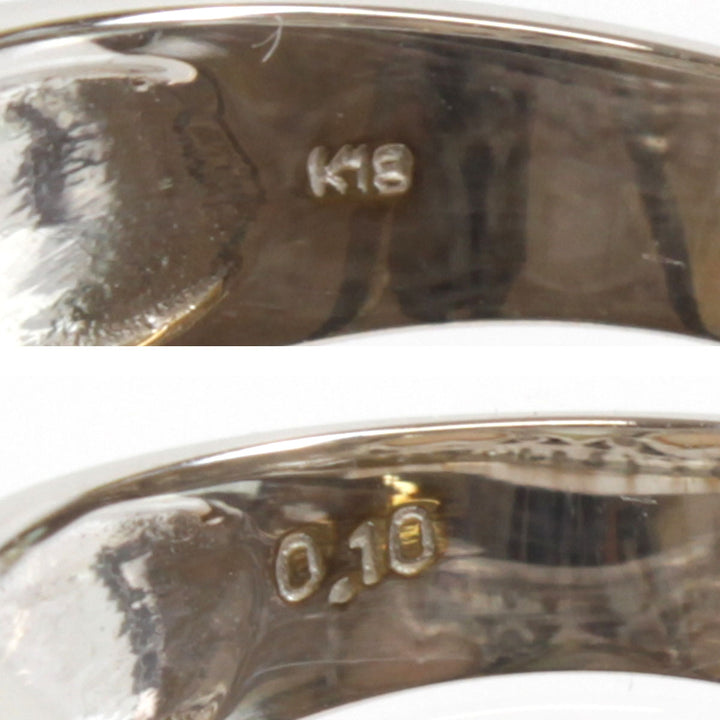美品『USED』 K18/ダイヤモンド  
 ハート リング・指輪
 ダイヤモンド 0.10 5.5g