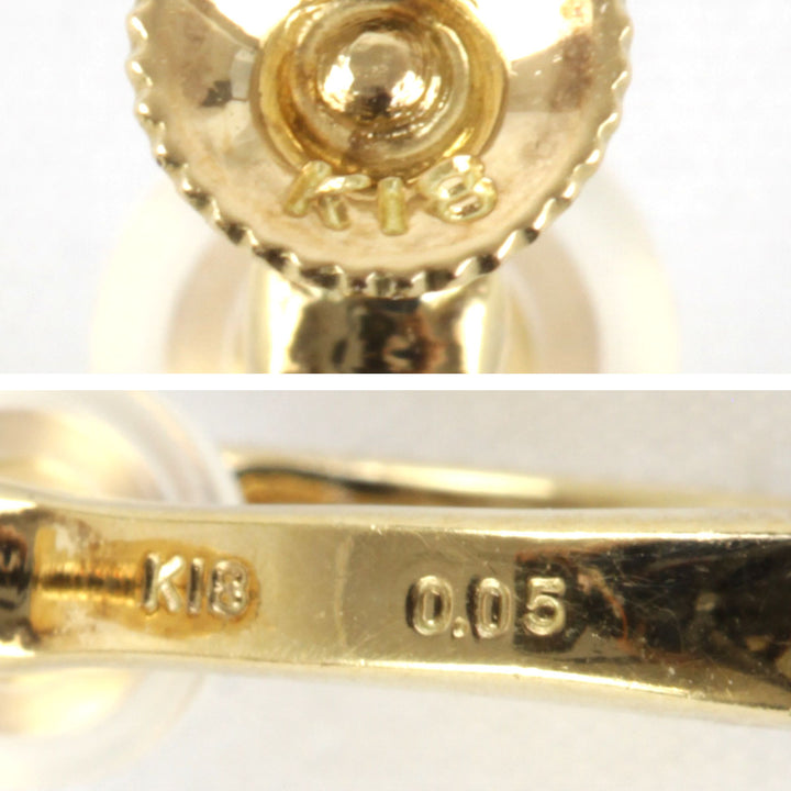 良品『USED』 K18 
イヤリング
 ダイヤモンド 0.05 5.0g