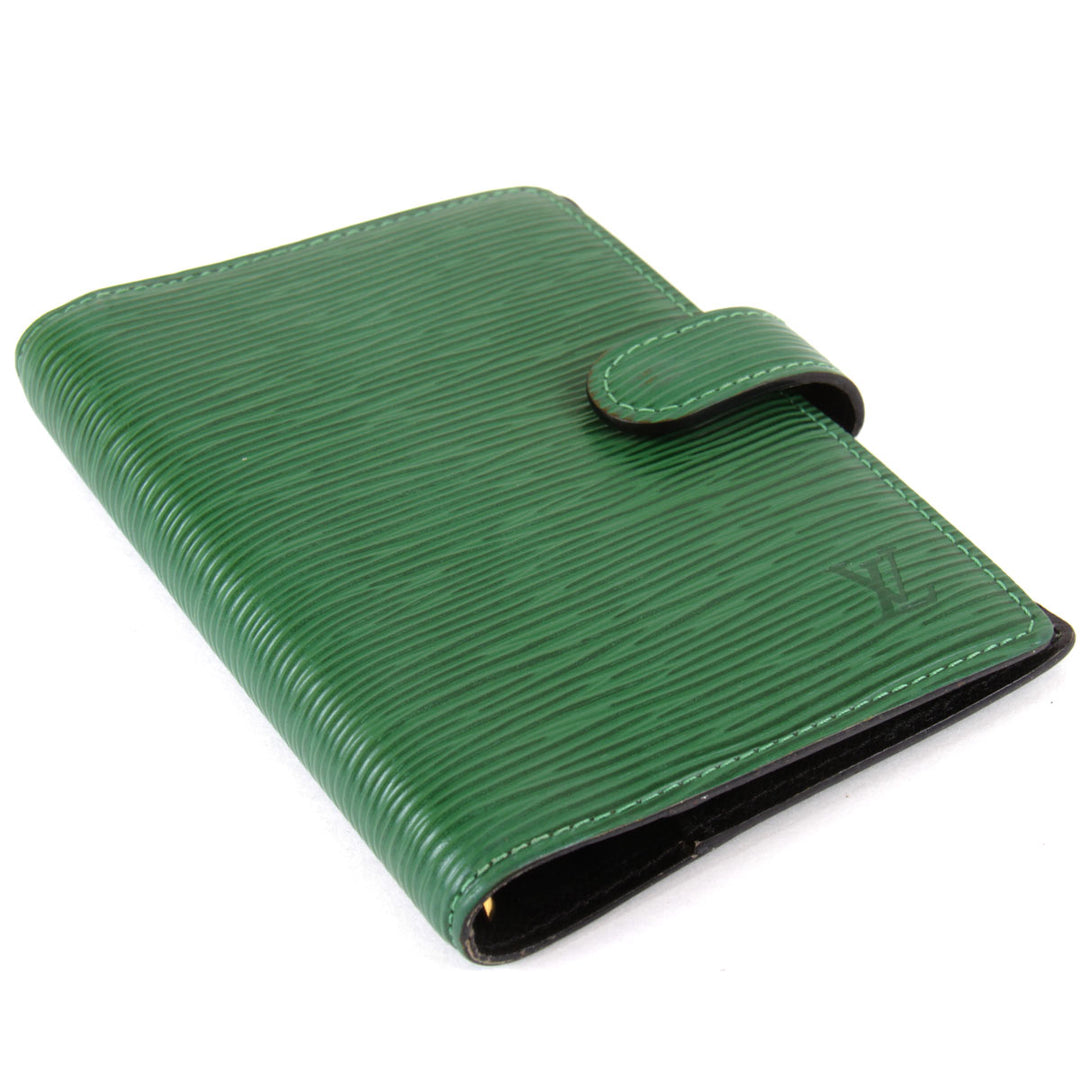 『USED』 
LOUIS VUITTON ルイ・ヴィトン 
 アジェンダPM R20054 手帳 
エピレザー ボルネオグリーン