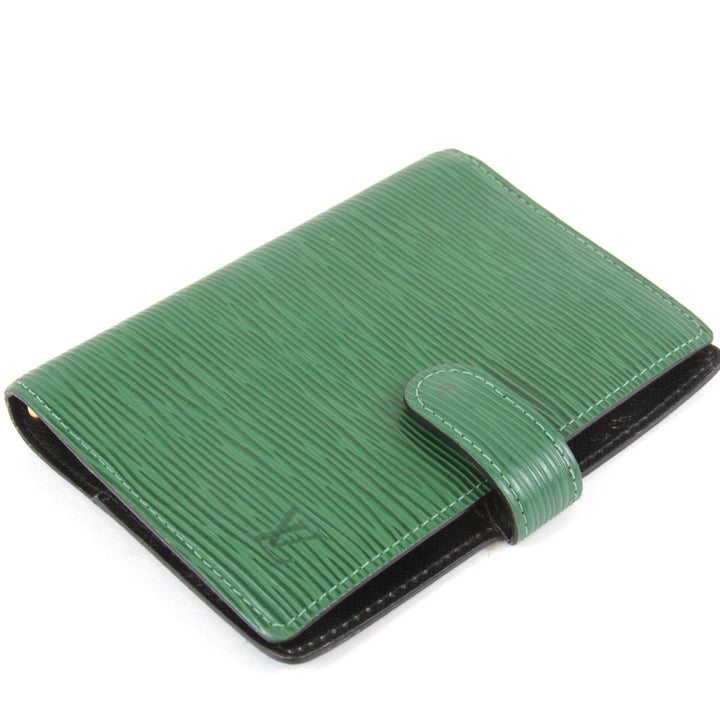 『USED』 
LOUIS VUITTON ルイ・ヴィトン 
 アジェンダPM R20054 手帳 
エピレザー ボルネオグリーン