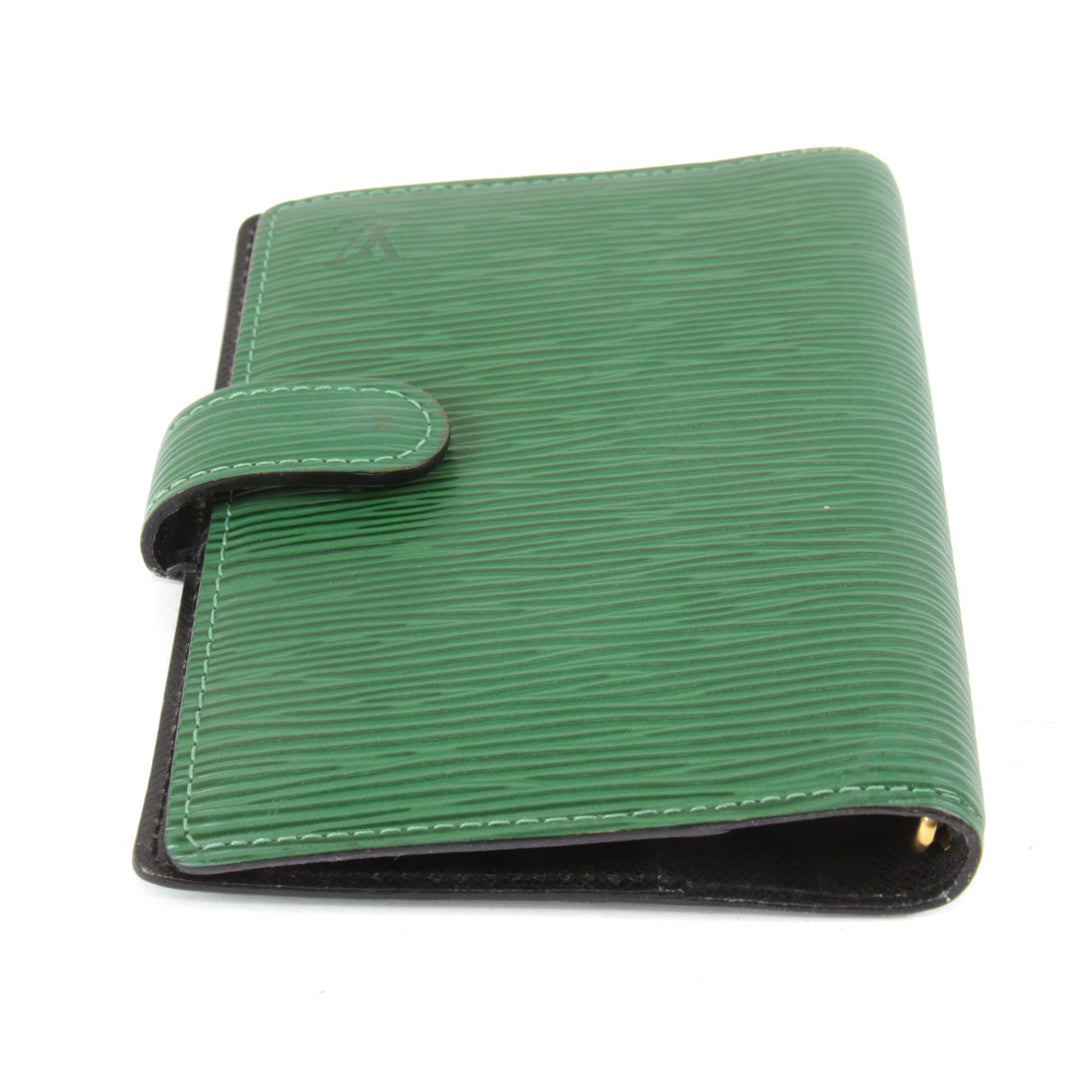 『USED』 
LOUIS VUITTON ルイ・ヴィトン 
 アジェンダPM R20054 手帳 
エピレザー ボルネオグリーン