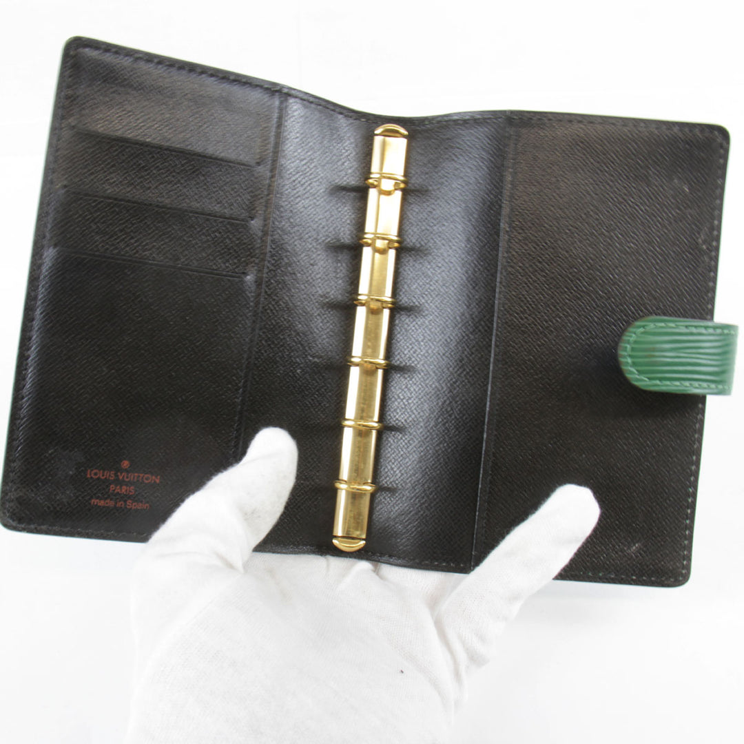 『USED』 
LOUIS VUITTON ルイ・ヴィトン 
 アジェンダPM R20054 手帳 
エピレザー ボルネオグリーン