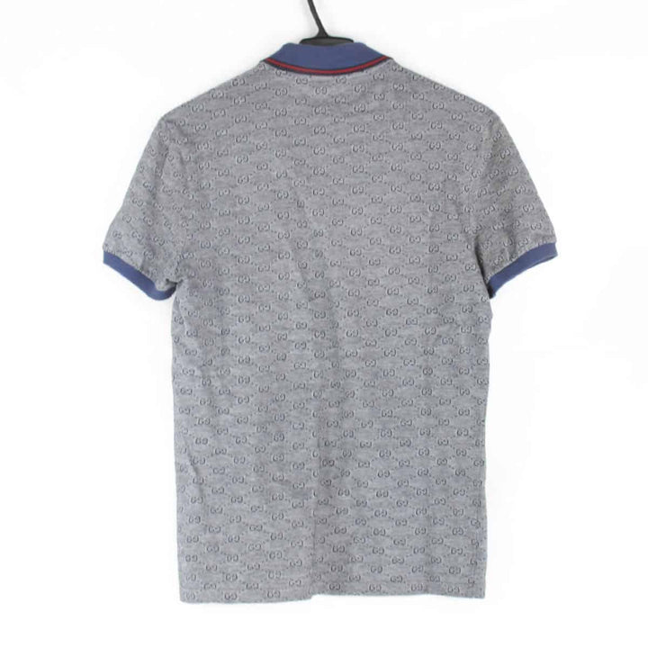 美品『USED』 
GUCCI グッチ 
 ポロシャツ 
コットン グレー