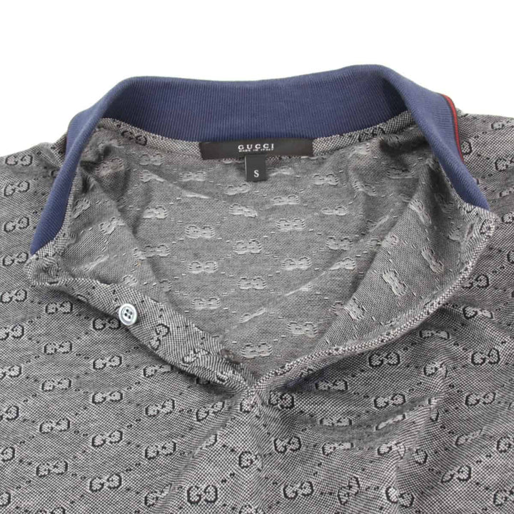 美品『USED』 
GUCCI グッチ 
 ポロシャツ 
コットン グレー