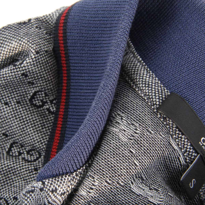 美品『USED』 
GUCCI グッチ 
 ポロシャツ 
コットン グレー