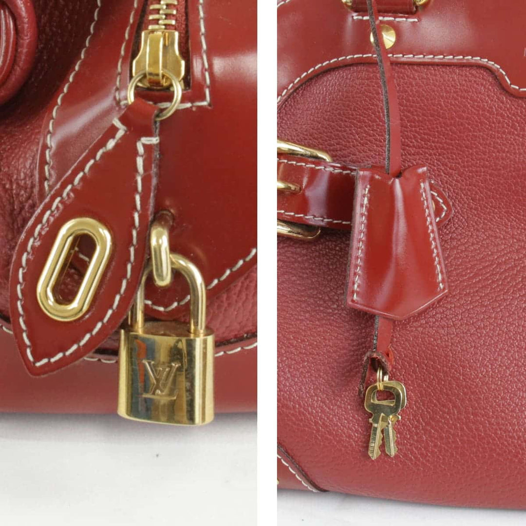 『USED』 
LOUIS VUITTON ルイ・ヴィトン 
 ル・ラディウ M95866 ハンドバッグ 
スハリ・レザー ワインレッド