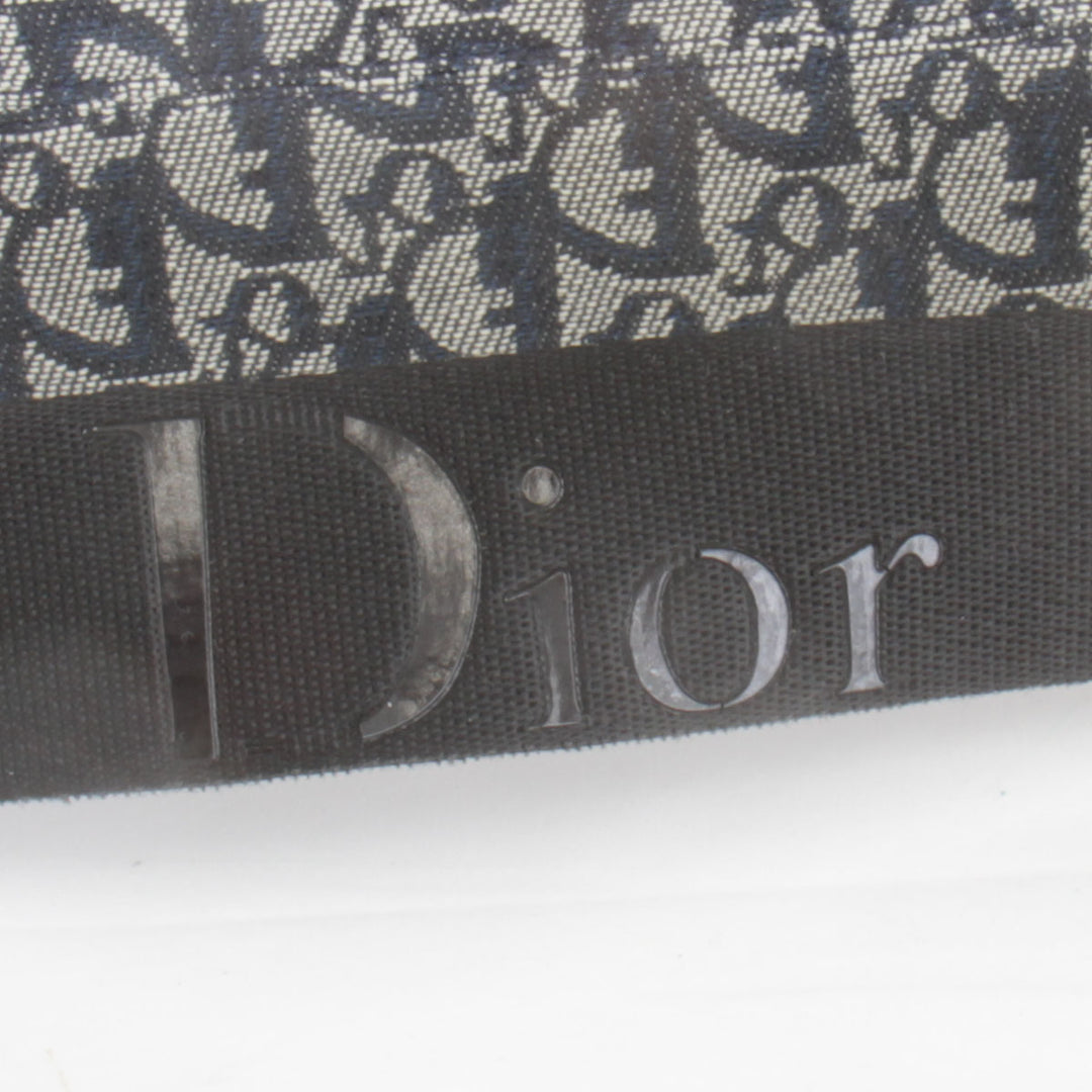 『USED』 
Christian Dior クリスチャンディオール 
 トロッター ショルダーバッグ 
キャンバス ネイビー