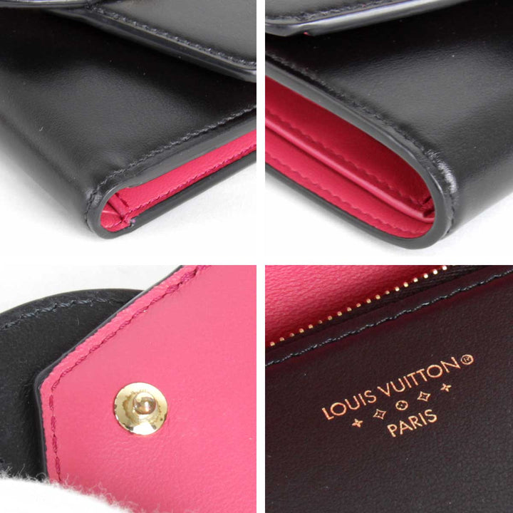 美品『USED』 
LOUIS VUITTON ルイ・ヴィトン 
 ポルトフォイユ・LV ポンヌフ コンパクト M69175 三つ折り財布 
スムースレザー ブラック