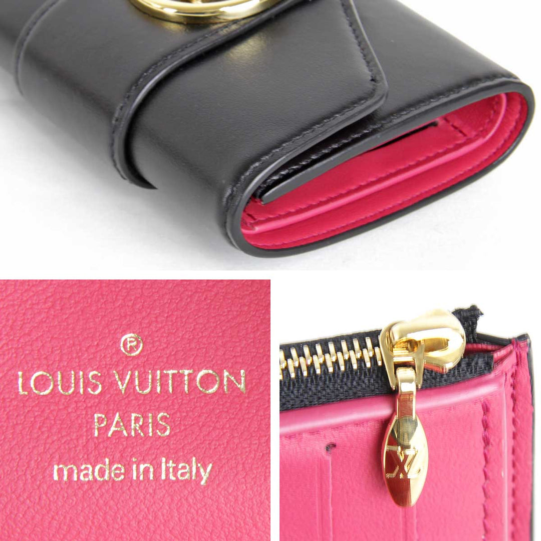 美品『USED』 
LOUIS VUITTON ルイ・ヴィトン 
 ポルトフォイユ・LV ポンヌフ コンパクト M69175 三つ折り財布 
スムースレザー ブラック