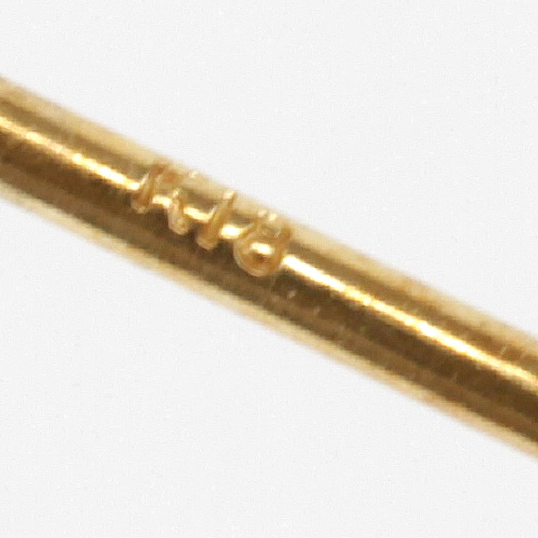 美品『USED』 K18 
 フラワー キャッチなし ピアス
 0.8g