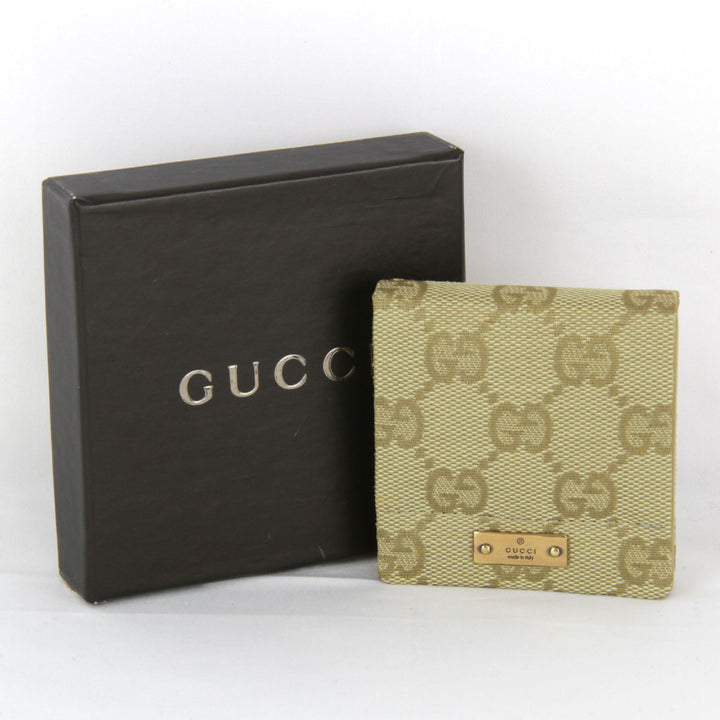 『USED』 
GUCCI グッチ 
 コンパクトミラー 90633.2067 手鏡・コンパクト 
GGキャンバス ベージュ