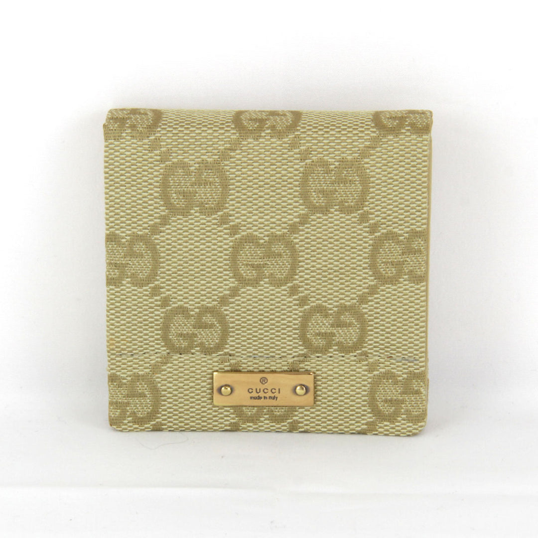 『USED』 
GUCCI グッチ 
 コンパクトミラー 90633.2067 手鏡・コンパクト 
GGキャンバス ベージュ