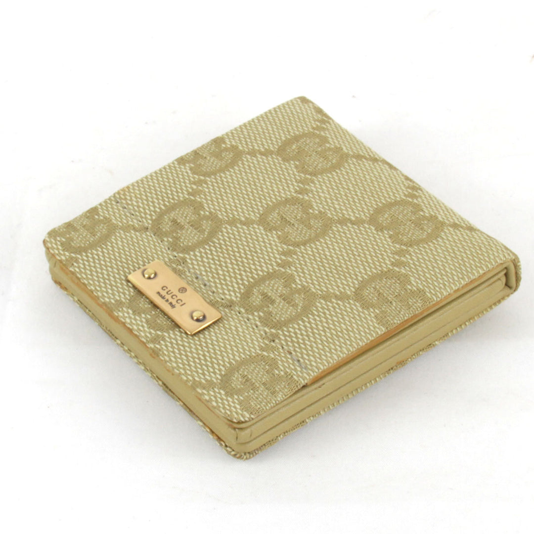 『USED』 
GUCCI グッチ 
 コンパクトミラー 90633.2067 手鏡・コンパクト 
GGキャンバス ベージュ