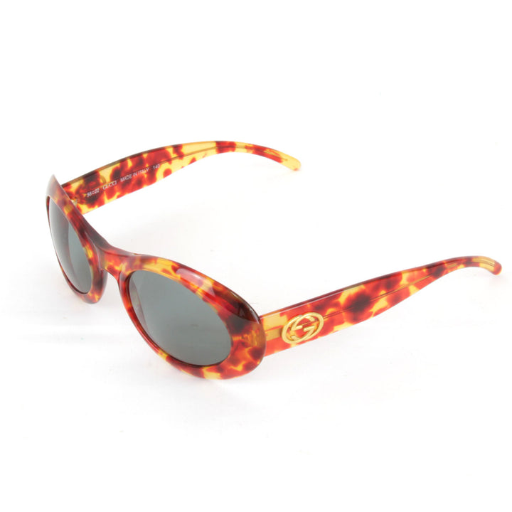 美品『USED』 
GUCCI グッチ 
 GG2400/N/S 02Y サングラス 
プラスチック ブラウン×オレンジ