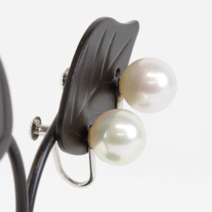 美品『USED』 Pt900/パール  
イヤリング
 2.7g